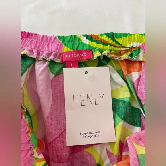 FLYING TOMATO PLUS SIZE PRINTED POPLIN SKIRT size L - Picture 7 of 11